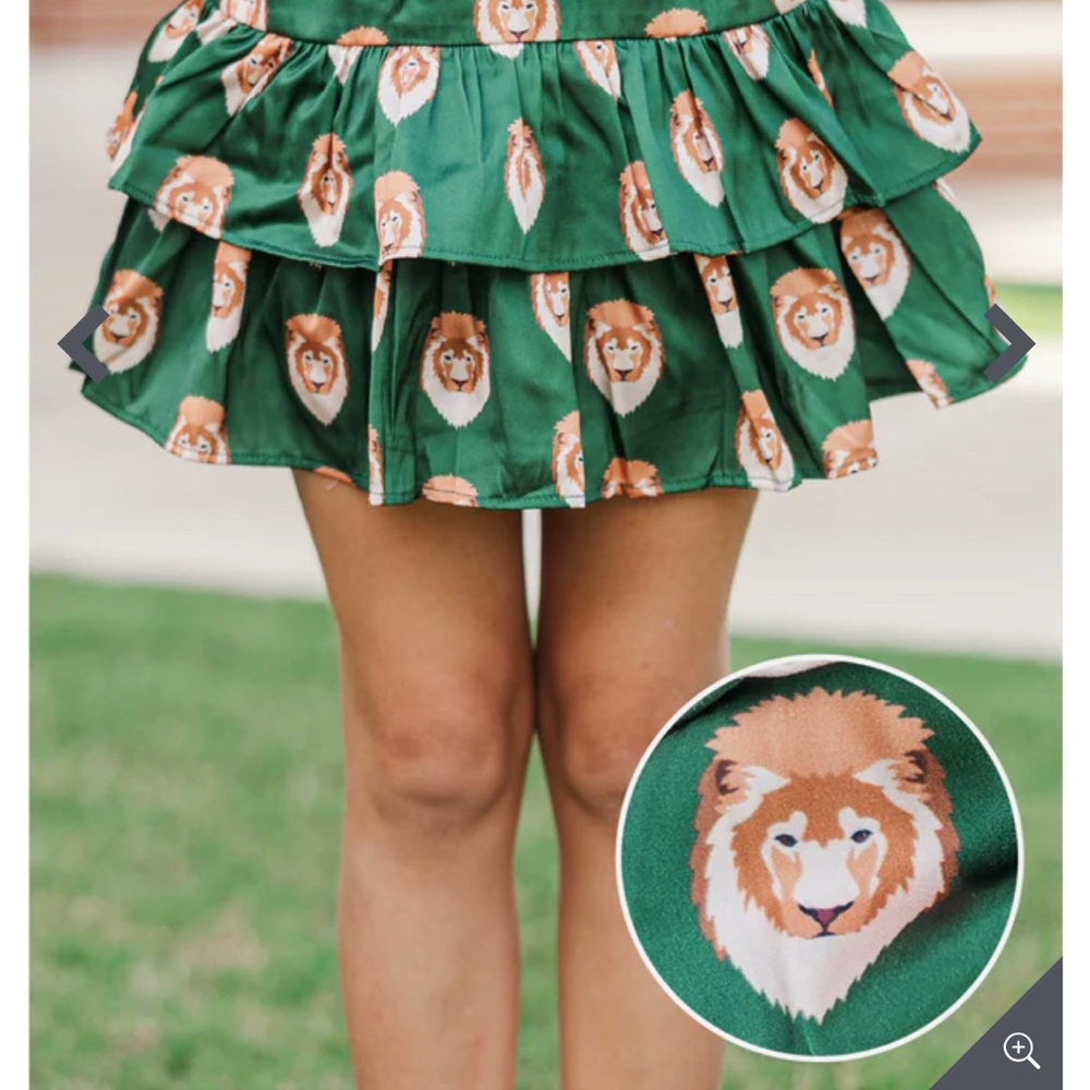 Shop the Mint Girls Tiger Print Skirt - Picture 3 of 3
